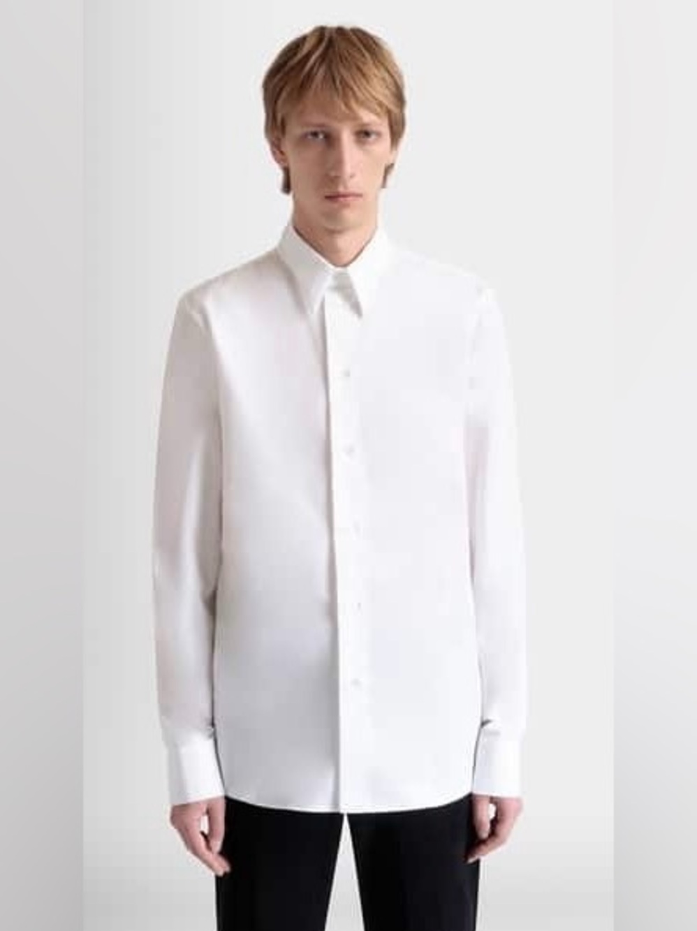 NWT Bally Men's White Cotton Shirt
Size 40 Med regular fit").
